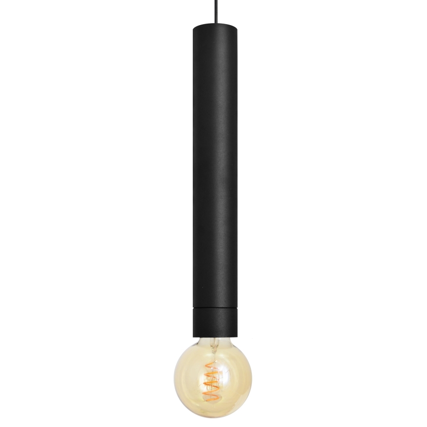 LED Luster na sajli TUBA 1xGU10/20W/230V crna