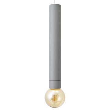 LED Luster na sajli TUBA 1xGU10/20W/230V siva