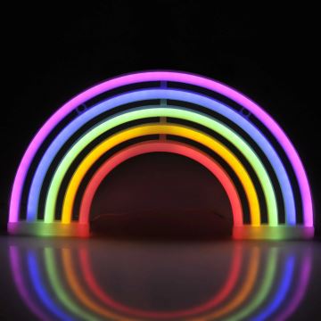 LED Neonska zidna dekoracija RAINBOW LED/3W/3xAA multicolor