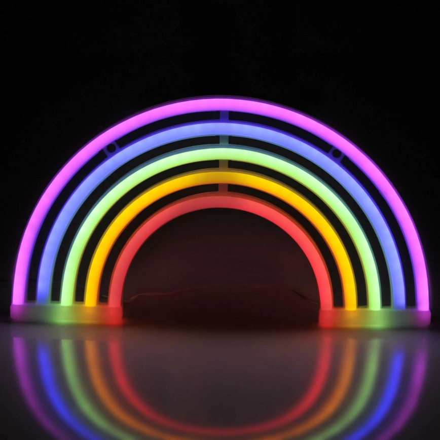 LED Neonska zidna dekoracija RAINBOW LED/3W/3xAA multicolor