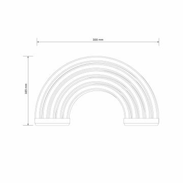 LED Neonska zidna dekoracija RAINBOW LED/3W/3xAA multicolor