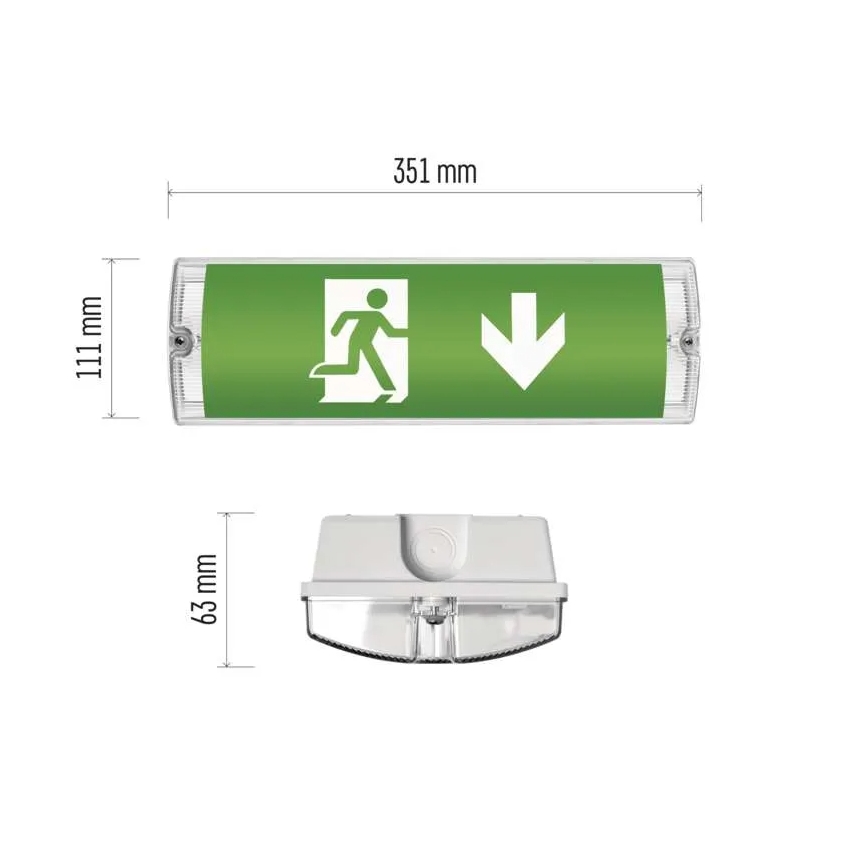 LED Panik svjetiljka LED/3W/230V 6000K IP65