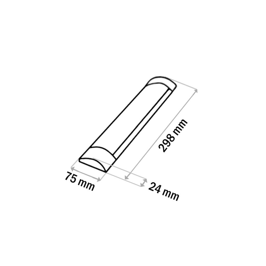 LED Podelementna svjetiljka QTEC LED/9W/230V 30 cm bijela