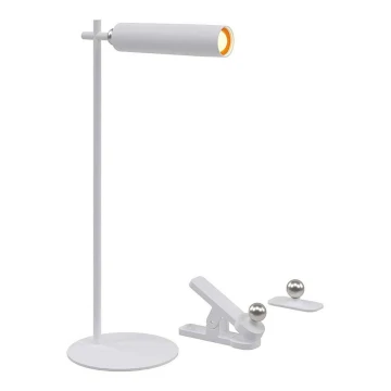 LED Prigušiva magnetna punjiva stolna lampa 3u1 LED/3W/5V 4000K 1500 mAh bijela