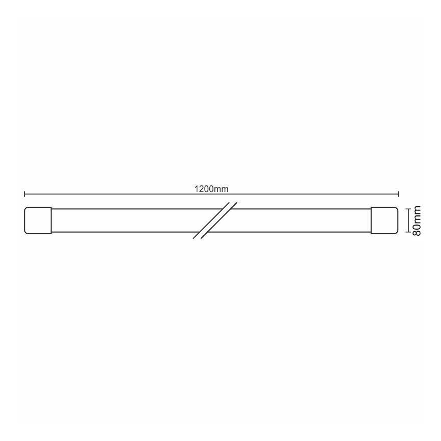 LED Prigušiva podelementna svjetiljka LED/40W/230V 3000-6500K Wi-Fi Tuya IP40