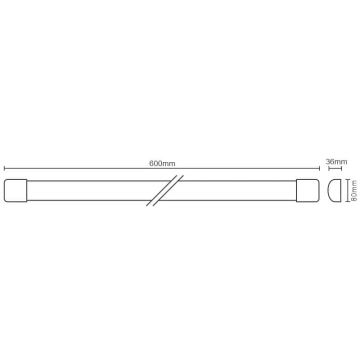 LED Prigušiva podelementna svjetiljka sa senzorom LED/20W/230V 4000K IP40