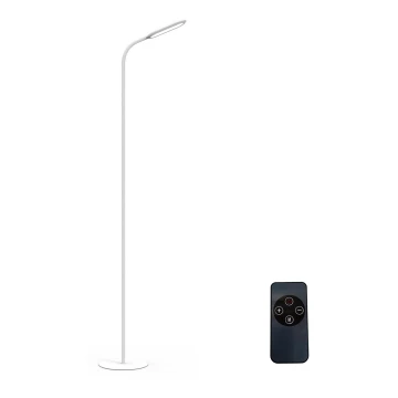 LED Prigušiva podna lampa LED/10W/230V 3000/4000/6000K bijela + daljinski upravljač