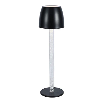 LED Prigušiva punjiva dodirna stolna lampa LED/3W/5V 3000K 1800 mAh crna