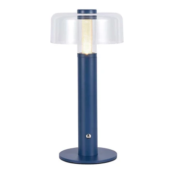 LED Prigušiva punjiva stolna lampa na dodir LED/1W/5V 3000K 1800 mAh plava