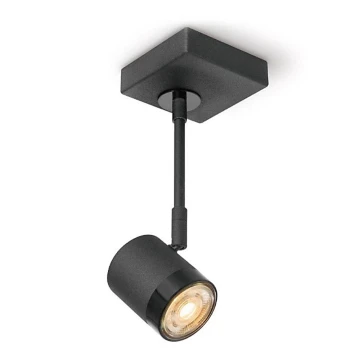 LED Prigušiva reflektorska svjetiljka MANU 1xGU10/5,8W/230V crna