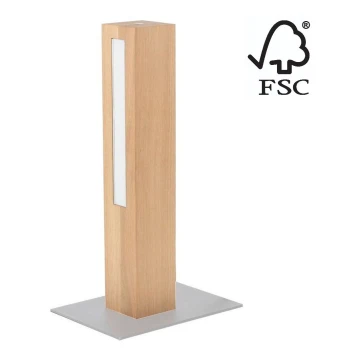 LED Prigušiva stolna lampa LEON LED/9W/230V hrast – FSC certificirano