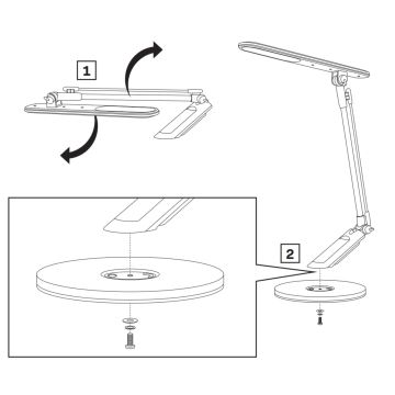 LED Prigušiva stolna lampa na dodir OPTIMUM LED/7W/230V USB 3000/4000/6000K bijela