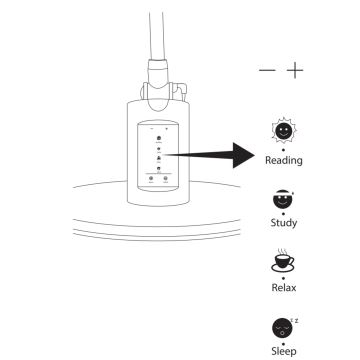 LED Prigušiva stolna lampa na dodir OPTIMUM LED/7W/230V USB 3000/4000/6000K srebrna