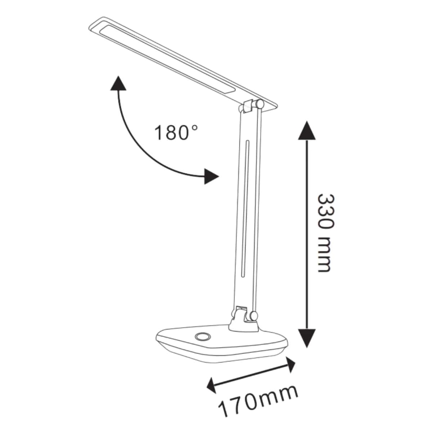 LED Prigušiva stolna lampa na dodir VINTO LED/8W/230V bijela