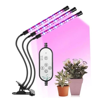 LED Prigušiva stolna lampa s kvačicom za uzgoj biljaka LED/12W/5V