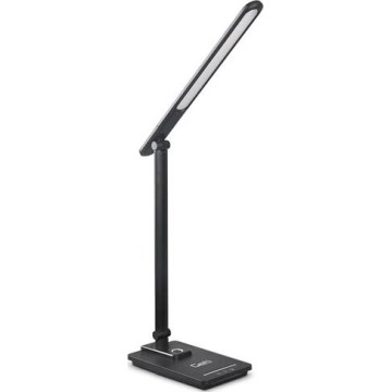 LED Prigušiva stolna lampa s USB LED/9W/230V 3000K/4000K/5500K crna