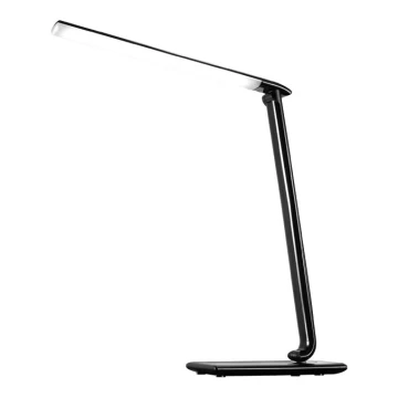 LED Prigušiva stolna lampa USB konektor LED/12W/230V crna