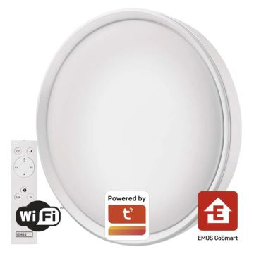 LED Prigušiva stropna svjetiljka GoSmart LED/45W/230V pr. 50 cm 2700-6500K Wi-Fi Tuya + daljinski upravljač