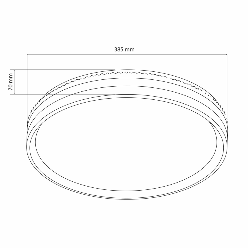 LED Prigušiva stropna svjetiljka za kupaonicu JADWIGA LED/42W/230V 3000-6000K IP44 + daljinski upravljač