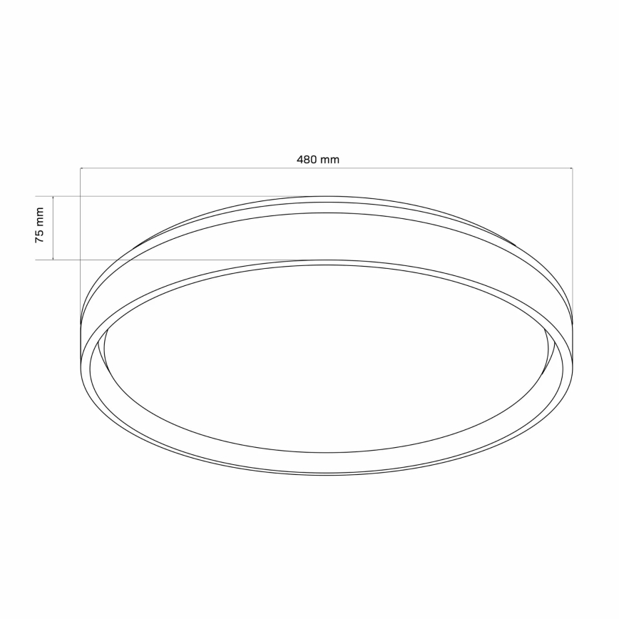 LED Prigušiva stropna svjetiljka za kupaonicu JADWIGA LED/72W/230V 3000-6000K IP44 + daljinski upravljač