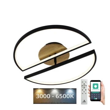 LED Prigušiva stropna svjetiljka LED/75W/230V 3000-6500K bukva + daljinski upravljač