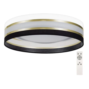 LED Prigušiva stropna svjetiljka SMART CORAL GOLD LED/24W/230V crna/bijela + daljinski upravljač