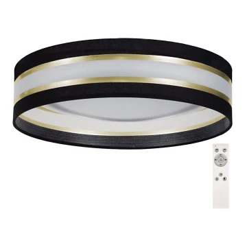 LED Prigušiva stropna svjetiljka SMART CORAL GOLD LED/24W/230V crna/zlatna + daljinski upravljač