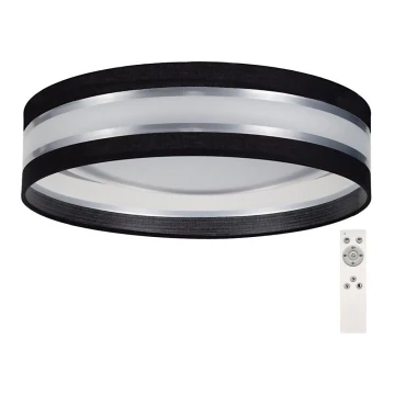 LED Prigušiva stropna svjetiljka SMART CORAL LED/24W/230V crna/srebrna + daljinski upravljač