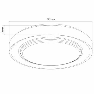 LED Prigušiva stropna svjetiljka za kupaonicu ZYGMUNT LED/48W/230V 3000-6000K IP44 + daljinski upravljač