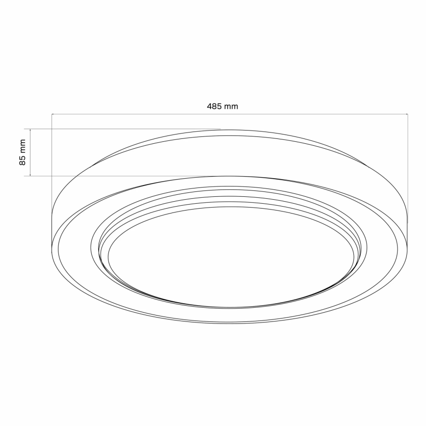 LED Prigušiva stropna svjetiljka za kupaonicu ZYGMUNT LED/72W/230V 3000-6000K IP44 + daljinski upravljač