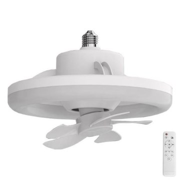 LED Prigušiva svjetiljka s ventilatorom LED/30W/230V 3000-6500K bijela + daljinski upravljač