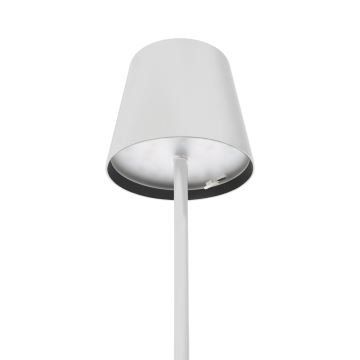 LED Prigušiva vanjska punjiva stolna lampa LED/4W/4000 mAh 3000/4000/5500K IP44 bijela