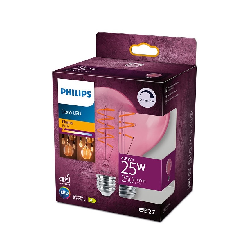 LED Prigušiva žarulja DECO Philips G93 E27/4,5W/230V 1800K