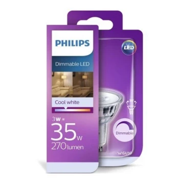 LED Prigušiva žarulja Philips GU10/3W/230V 4000K