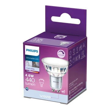 LED Prigušiva žarulja Philips GU10/4,6W/230V 4000K