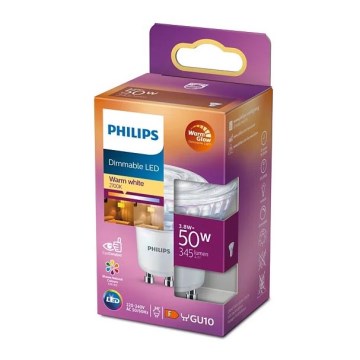 LED Prigušiva žarulja Philips Warm Glow PAR16 GU10/3,8W/230V 2200-2700K CRI 90