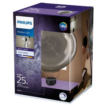 LED prigušiva žarulja SMOKY VINTAGE Philips G200 E27/6,5W/230V 4000K