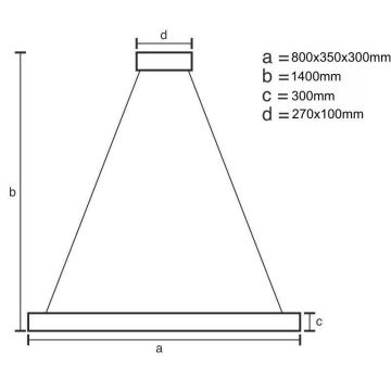 LED Prigušivi kristalni luster na sajli LED/100W/230V 3000-6500K zlatna + daljinski upravljač