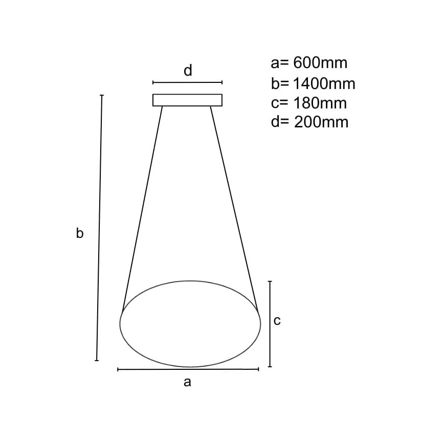 LED Prigušivi luster na sajli LED/70W/230V 3000-6500K bijela + daljinski upravljač