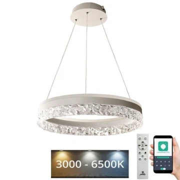 LED Prigušivi luster na sajli LED/80W/230V 3000-6500K bijela + daljinski upravljač