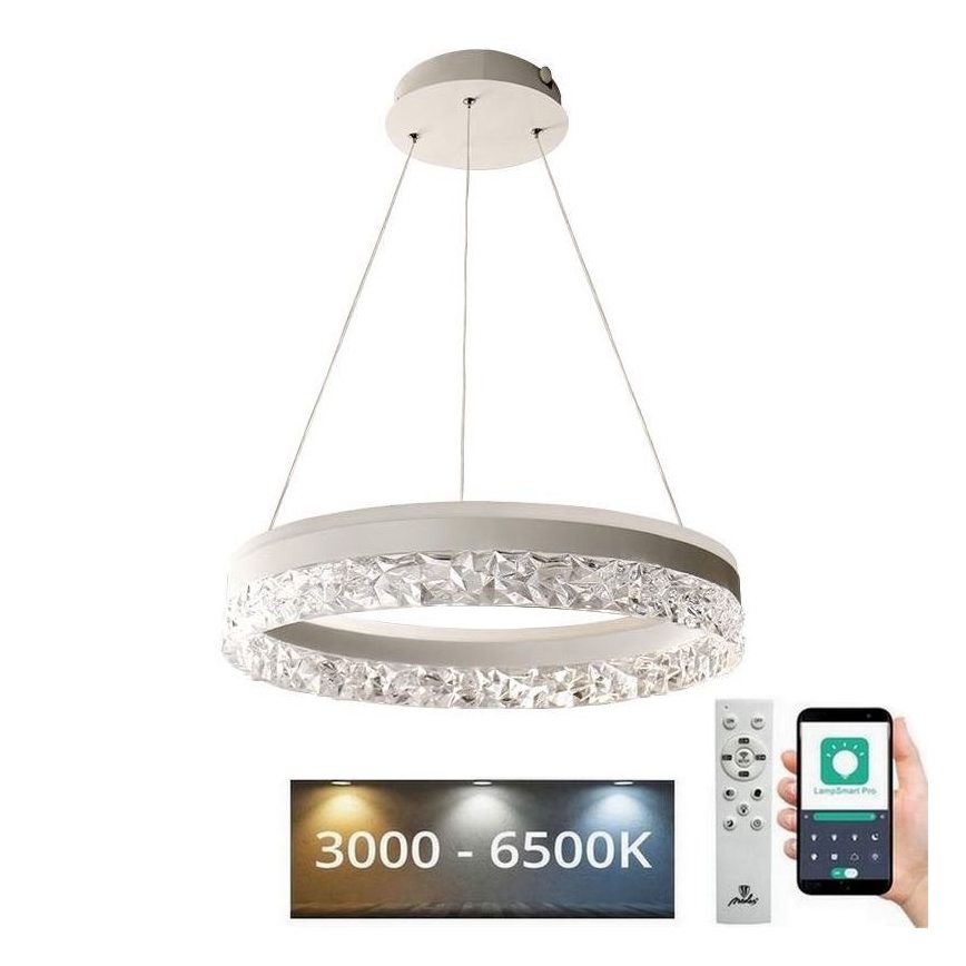 LED Prigušivi luster na sajli LED/80W/230V 3000-6500K bijela + daljinski upravljač