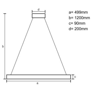 LED Prigušivi luster na sajli LED/80W/230V 3000-6500K bijela + daljinski upravljač