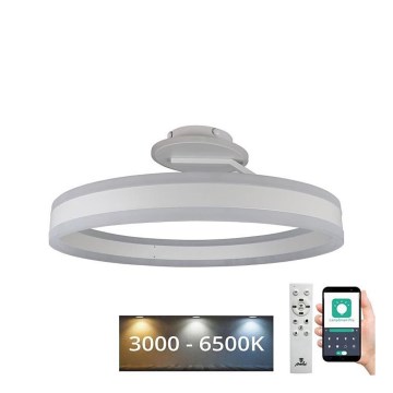 LED Prigušivi nadgradni luster LED/86W/230V 3000-6500K bijela + daljinski upravljač