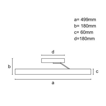 LED Prigušivi nadgradni luster LED/86W/230V 3000-6500K bijela + daljinski upravljač