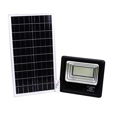 LED Prigušivi solarni reflektor LED/40W/10V 4000K IP65 + daljinski upravljač