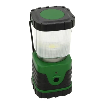 LED Prijenosna lampa LED/3xLR20 IP44 crna/zelena