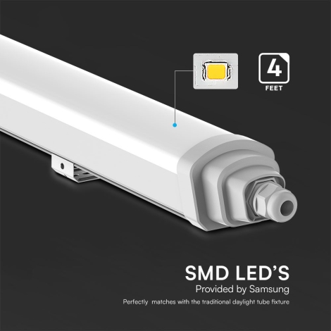 LED Radna svjetlosna cijev SAMSUNG CHIP LED/36W/230V 4000K IP65 120 cm