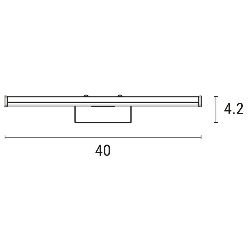 LED Rasvjeta za ogledalo u kupaonici LED/8W/230V 4000K 40 cm IP44 krom