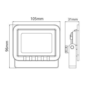 LED Reflektor LED/10W/230V 6500K IP65