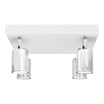 LED Reflektorska svjetiljka TUNE 4xGU10/4,8W/230V mat krom/bijela